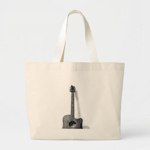 Guitar Grote Tote Bag