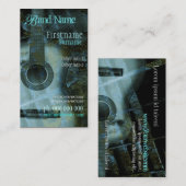 GUITAR Grunge Fantasy Verticaal Visitekaartje (Voorkant / Achterkant)