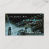 GUITAR Grunge Fantasy Verticaal Visitekaartje (Achterkant)