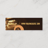 GUITAR "GrungeOrangey"-profielkaart Mini Visitekaartje (Achterkant)