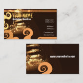 GUITAR "GrungeOrangey"-Visitekaartje Visitekaartje (Voorkant / Achterkant)