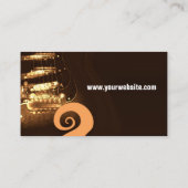 GUITAR "GrungeOrangey"-Visitekaartje Visitekaartje (Achterkant)