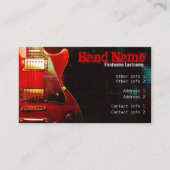 GUITAR "GrungeRed"-Visitekaartje Visitekaartje (Voorkant)