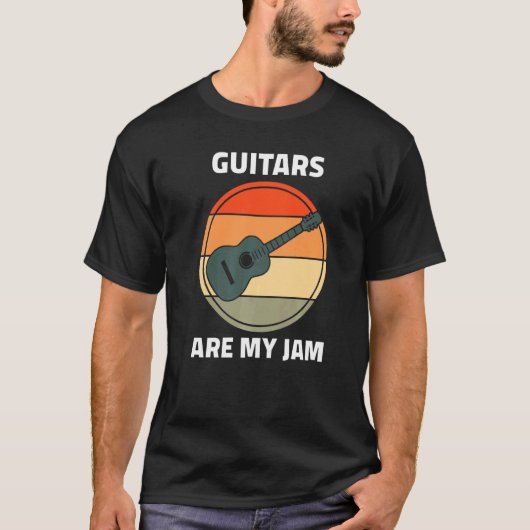 Guitar  Guitar Cool Retro Guitars zijn mijn J T-shirt (Voorkant)
