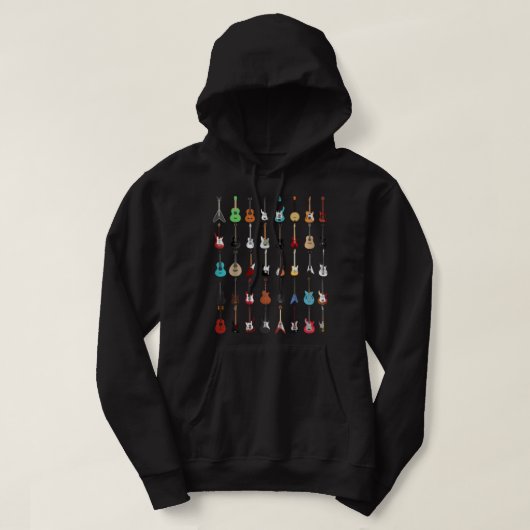 Guitar Guitar Musical Instrumentee Hoodie (Design voorkant)