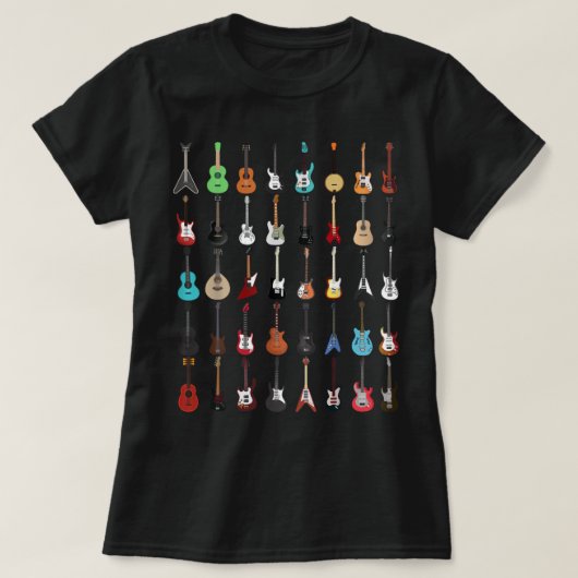 Guitar Guitar Musical Instrumentee T-shirt (Design voorkant)