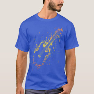 Guitar Guitarist Player Rock Musician Muzieknoten3 T-shirt