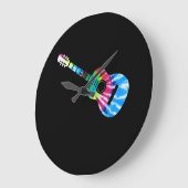 Guitar Guitarists Gift Grote Klok (Hoek)