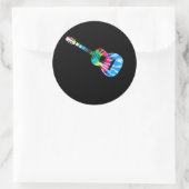 Guitar Guitarists Gift Ronde Sticker (Tas)