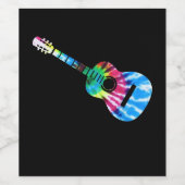 Guitar Guitarists Gift Wijn Etiket (Enkel label)