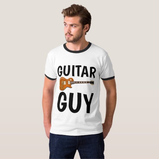 GUITAR GUY, Mannen-T-shirts T-shirt (Voorkant volledig)