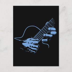 Guitar Hands II-blu Briefkaart