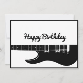 Guitar Happy Birthday Feestdagenkaart