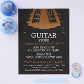 Guitar Head, Musical Instrument Store Flyer (Enkel)