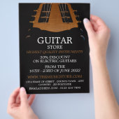 Guitar Head, Musical Instrument Store Flyer (Hand)