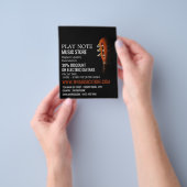 Guitar Head, Musical Instrument Store Flyer (Hand)