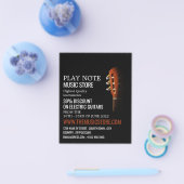 Guitar Head, Musical Instrument Store Flyer (Enkel)