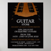 Guitar Head, Musical Instrument Store Poster (Voorkant)