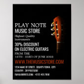 Guitar Head, Musical Instrument Store Poster (Voorkant)