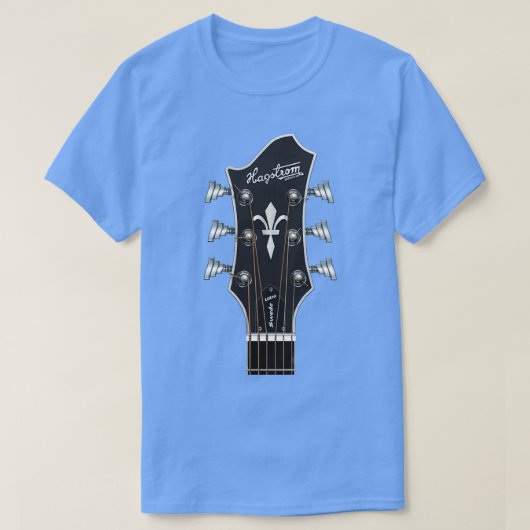 GUITAR HEADSTOCK ART HAGSTROM ULTRA SWEDE T-SHIRT (Design voorkant)
