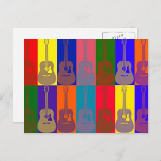 Guitar Heaven Briefkaart (Voorkant / Achterkant)