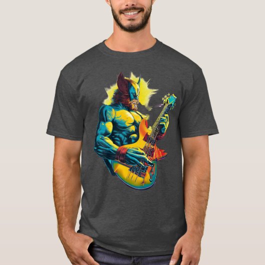 Guitar Hero Retro T-SHirt (Voorkant)