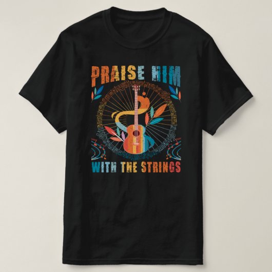 Guitar Hero Vibes - Cool Musician T-Shirt (Design voorkant)