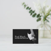 Guitar Instructor Music Instruments Business Visitekaartje (Staand voorkant)