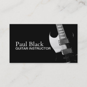 Guitar Instructor Music Instruments Business Visitekaartje