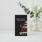 Guitar Instructor Music Lessons Visitekaartjes (Staand voorkant)
