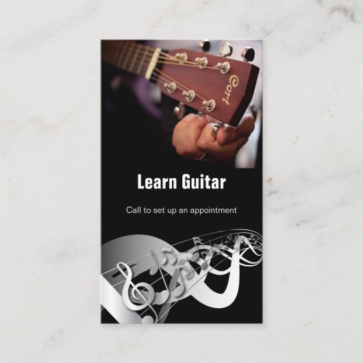 Guitar 🎸 Instructor Visitekaartje (Voorkant)
