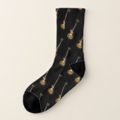 Guitar Instrument All-Over-Print Socks Sokken (Links - buitenkant)