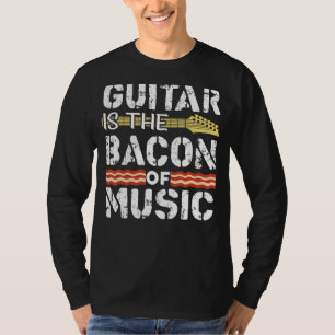 Guitar is de bacon van het muziekorkest t-shirt