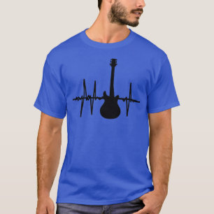 Guitar is mijn hartkloppende gitaarspelers hart t-shirt
