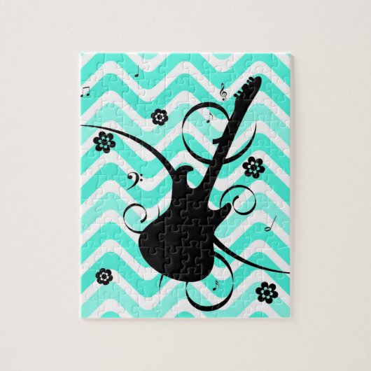 Guitar Jigzaag Puzzle Legpuzzel (Verticaal)