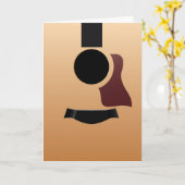 Guitar Kaart (Gele Bloem)