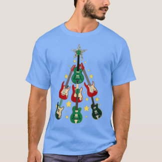Guitar-kerstboom T-shirt