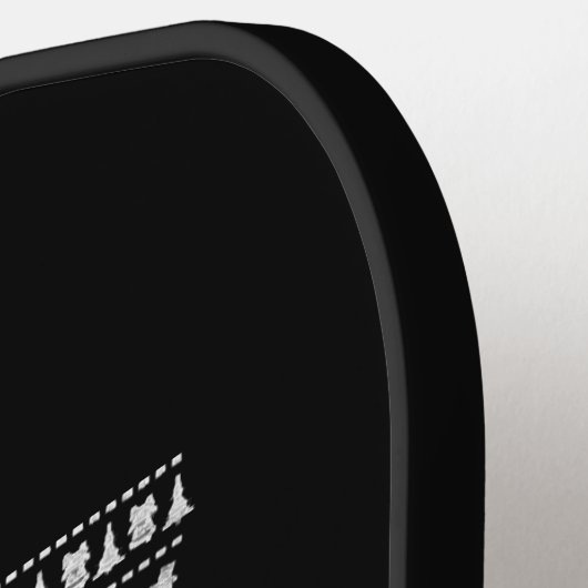 Guitar Kerstmis Pickleball Paddle (Links Detail)