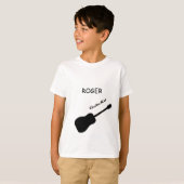 Guitar Kind Aangepaste naam t shirten T-shirt (Voorkant volledig)
