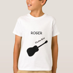 Guitar Kind Aangepaste naam t shirten T-shirt