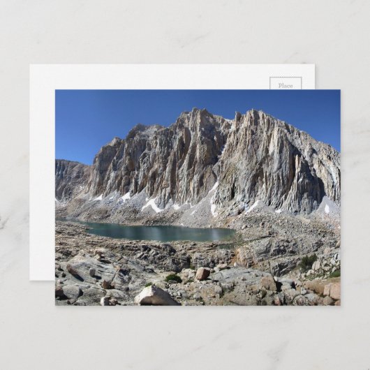 Guitar Lake en Mt Whitney - John Muir Trail Briefkaart (Voorkant / Achterkant)