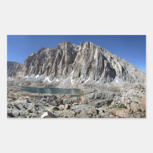 Guitar Lake en Mt Whitney - John Muir Trail Rechthoekige Sticker