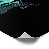 Guitar Lake Reflections Love Musician Poster (Hoek)