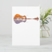 Guitar Lake Reflections Music en Guitar Lover Bedankkaart (Staand voorkant)