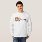 Guitar Lake Reflections Music en Guitar Lover T-shirt (Voorkant volledig)