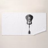 Guitar Lake Shadow Love Guitar Gift Music Lovers Badhanddoek (Badhanddoek)