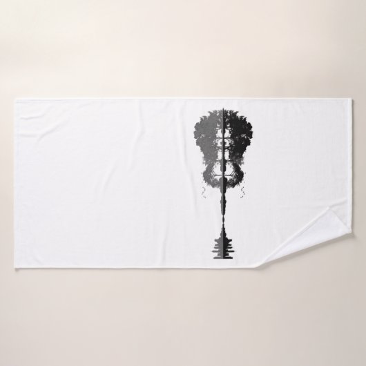 Guitar Lake Shadow Love Guitar Gift Music Lovers Badhanddoek (Badhanddoek)