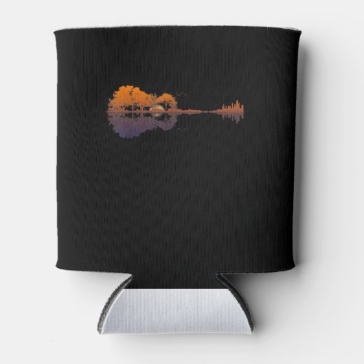 Guitar Lake Shadow Love Guitar Gift Music Lovers Blikjeskoeler (Voorkant)