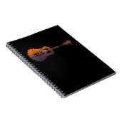 Guitar Lake Shadow Love Guitar Gift Music Lovers Notitieboek (Rechterzijde)