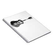 Guitar Lake Shadow Love Guitar Gift Music Lovers Notitieboek (Rechterzijde)